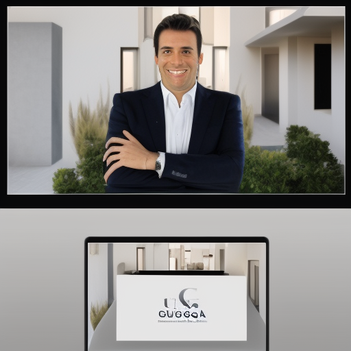  create a logo for a high end real estate broker called guga santos