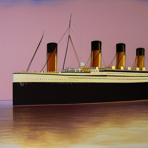 RMS Titanic painting by Ken Marschall
