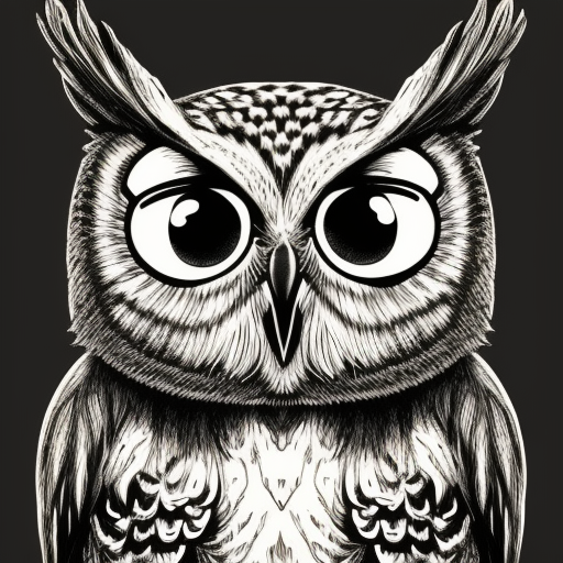cute owl, T shirt design, T shirt design, illustration, realistic, 8K, cinematic, vibrant rich colors, high contrast, black background, full size body, no crop