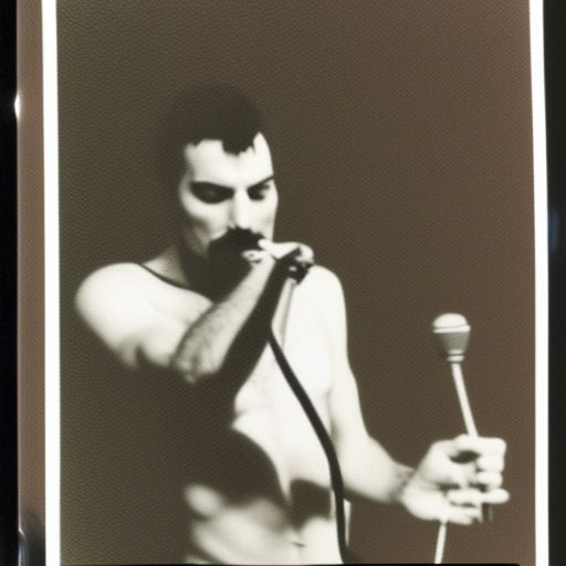 Freddie Mercury, Munich, Polaroid Photo