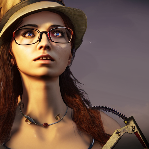 left for dead game, young beautiful steampunk witch, glasses, 8k, photorealistic