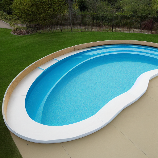 a pool shaped like a margarita