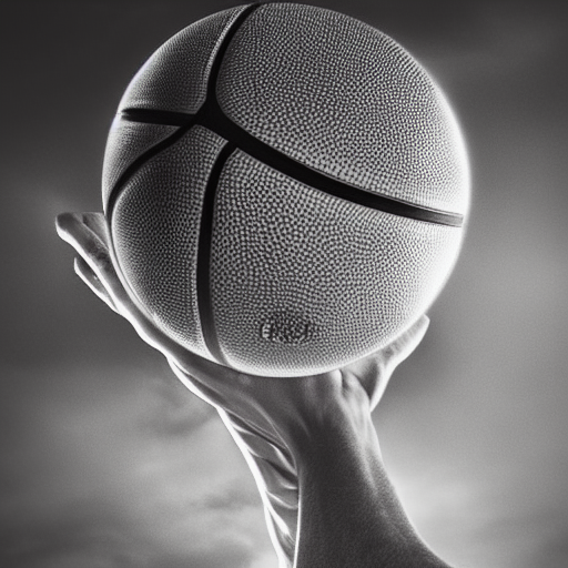 A basketball player dunking ultra-realistic portrait cinematic lighting 80mm lens, 8k, photography bokeh black and white pencil illustration high quality