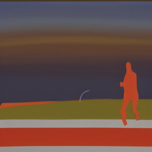 STRENGTH. MOTION. TREATMENT.

In the foreground is a running man, no face, no shoes...

In the background, a landscape with a very low horizon, with two houses and a sword that rests on a hemisphere and an orthodox cross. The sky is dusky with weightless clouds.

The third plane of the painting is represented by multicolored stripes of red, black, green, white and yellow, this is the basis on which the world presented in the picture is located.

A combination of red, white, and black dominates

https://opisanie-kartin.com/opisanie-kartiny-kazimira-malevicha-begushhij-chelovek/
