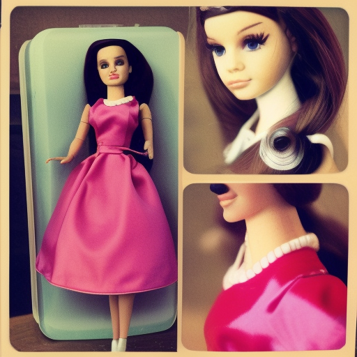 Lana Del Rey as a 60's Barbie doll