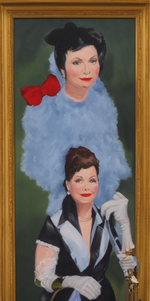 a oil painting of A few key facts about: the nanny