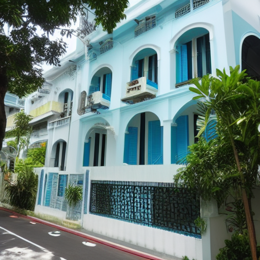penang blue mansion old