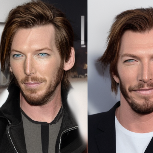 Troy Baker mixed with Milla Jovovich