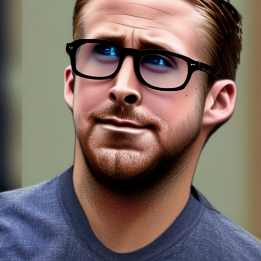 comic book style, handsome, male, eyes,glasses Ryan Gosling,  walking  