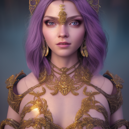 portrait of wonderful princess of amethyst with fair skin, ornate 8 k gorgeous intricate detailed, accent lighting, dramatic light, octane render