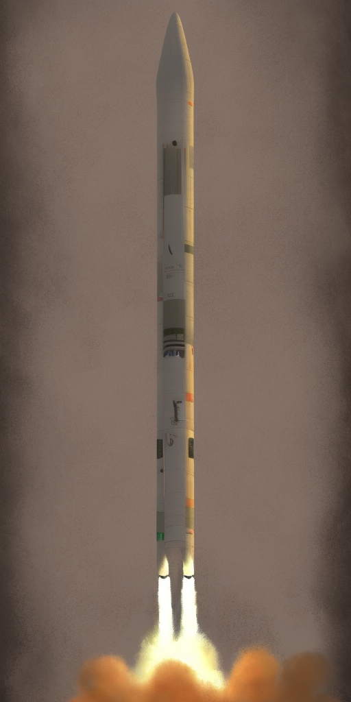 a artstation of A rocket and a phallus