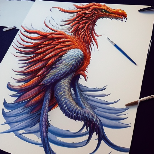 a picture of a phoenix, an airbrush painting, inspired by Sylvia Snowden, deviantart contest winner, highly detailed fire tendrils, painttoolsai, panoramic anamorphic, eros and thanatos, reference sheet, red shift render, drogon, protective, profile picture 1024px, eagle, digital painting, by Stanley Artgerm Lau, Sakimichan, WLOP and Rossdraws, digtial painting, trending on ArtStation, SFW version