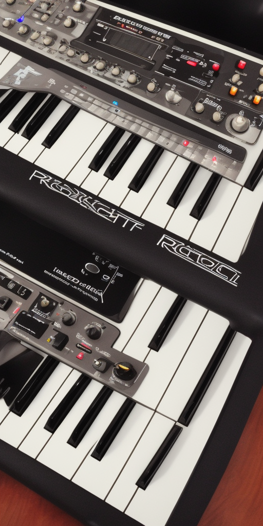 Rocket Guitar Keyboard Synthesizer Microphone