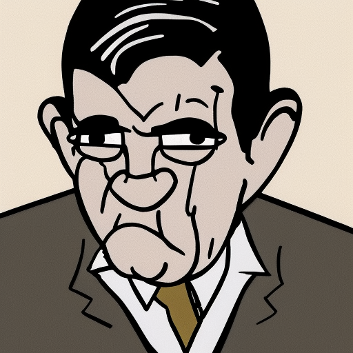 Cartoon of Jacques Lacan