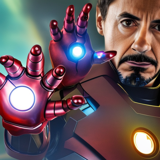 Iron man with all infinity stones