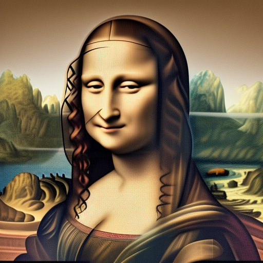 Mona Lisa with a modern touch