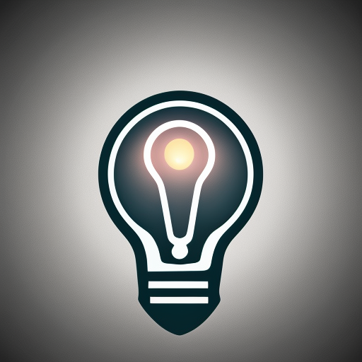 icon for Android app, lightbulb, light, flat