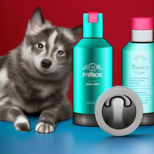 futuristic pet shampoo packaging