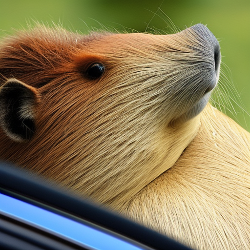 capybara driving