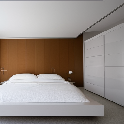 minimalistic tile bedroom