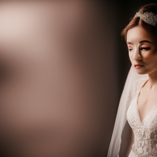  ultra-realistic portrait cinematic lighting 80mm lens, 8k, photography bokeh, a beautiful woman in wedding dress