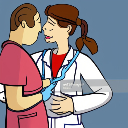 nurse placing the patient in the nursing trendelenburg position.not mutation ,not deformed ,not 3arms .Nice face beautifull eyes .not ugly face ,cartoon 