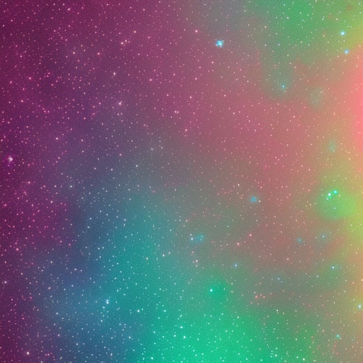 Whimsical teal pink and purple galaxy, 4k hdr