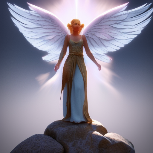 a portrait of a glowing enchanted hard angelic heavenly elf as a stone in heaven, fantasy, octane render, unreal engine, artstation, digital painting.