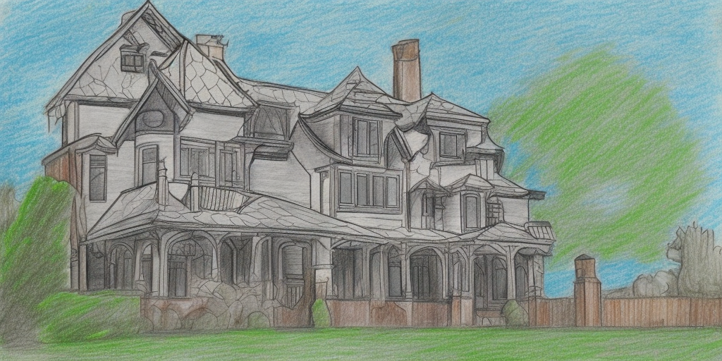 a drawing of Harrys House