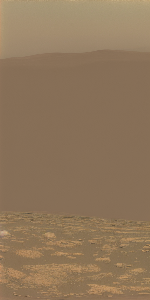 a oil painting of PIA24264: Mastcam-Z's First 360-Degree Panorama