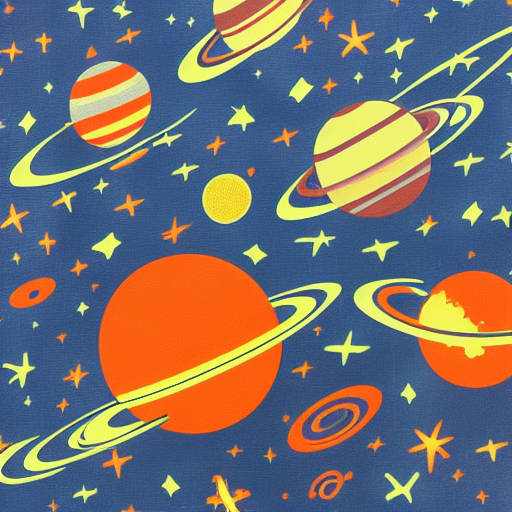 Outer space orange