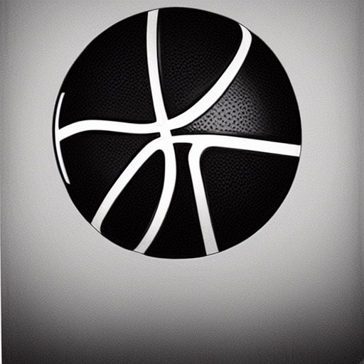 basketball art black and white pencil illustration high quality