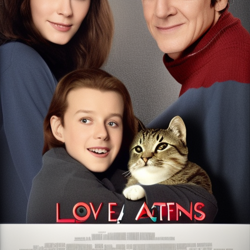Love actually poster with cats