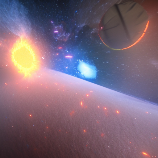 Deep space, fire vortex, high quality ultra-realistic, high detail, unreal engine, cinematic feel, lighting, 8k 