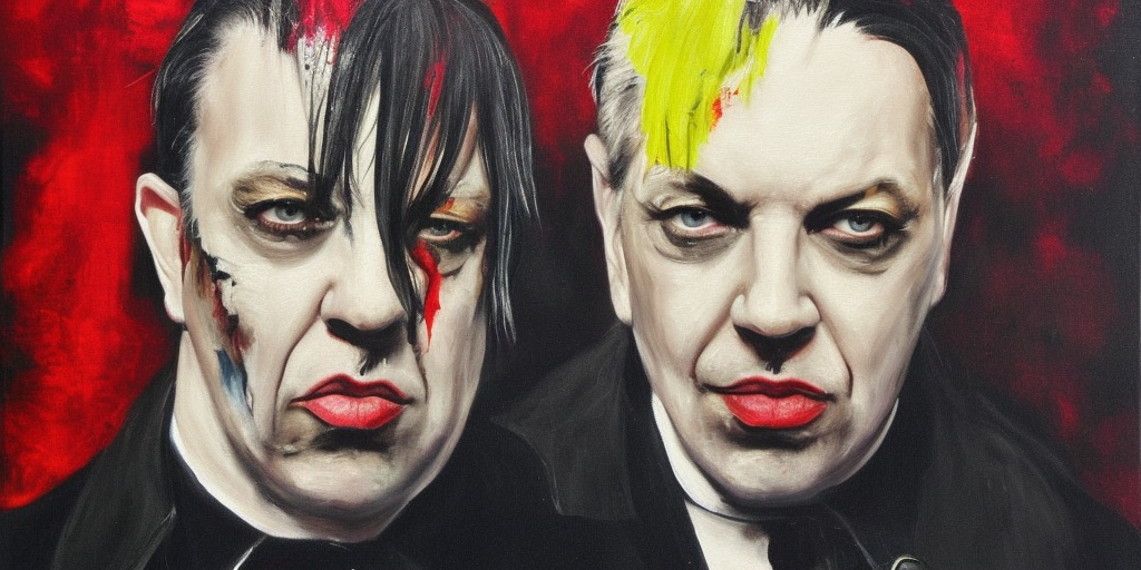 a painting of Lindemann strikes back now!