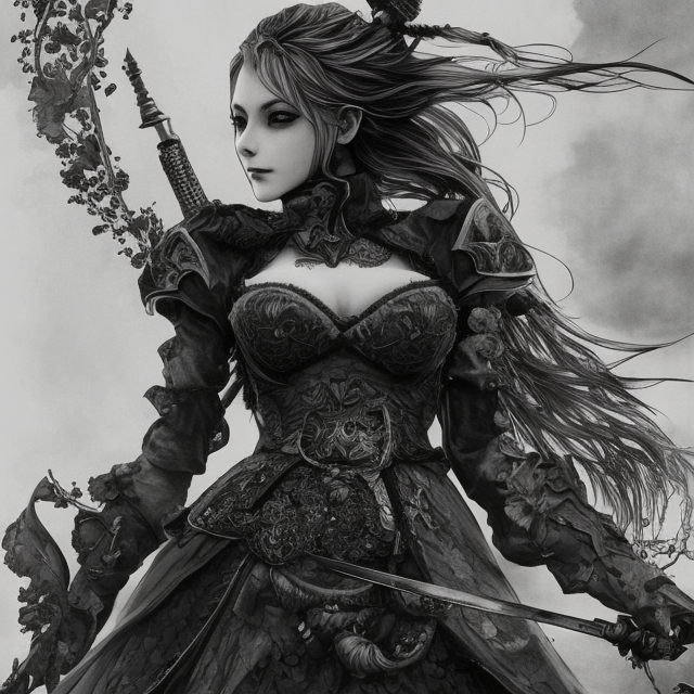 the portrait of the neutral evil fallen female dark knight vagabond as absurdly beautiful, gorgeous, elegant, sophisticated european gravure idol, an ultrafine hyperdetailed illustration by kim jung gi, irakli nadar, intricate linework, detailed faces looking up, octopath traveler, unreal engine 5 highly rendered, global illumination, detailed and intricate environment, 8 k