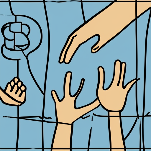 illustration of a donate hand
