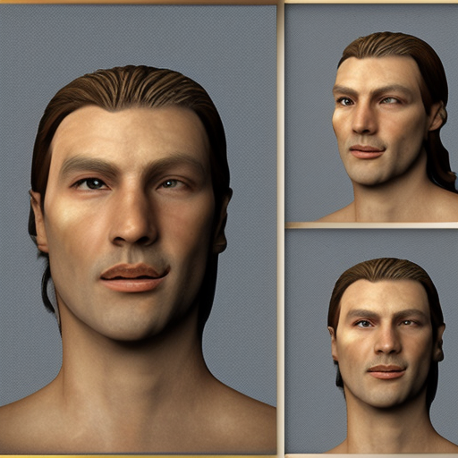 medieval knight photorealistic face