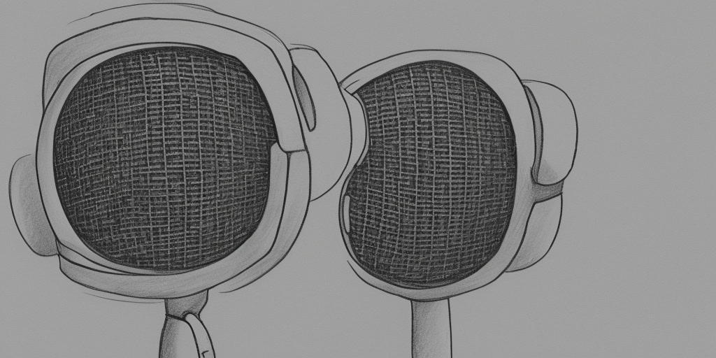 a drawing of a Microphone Transformer