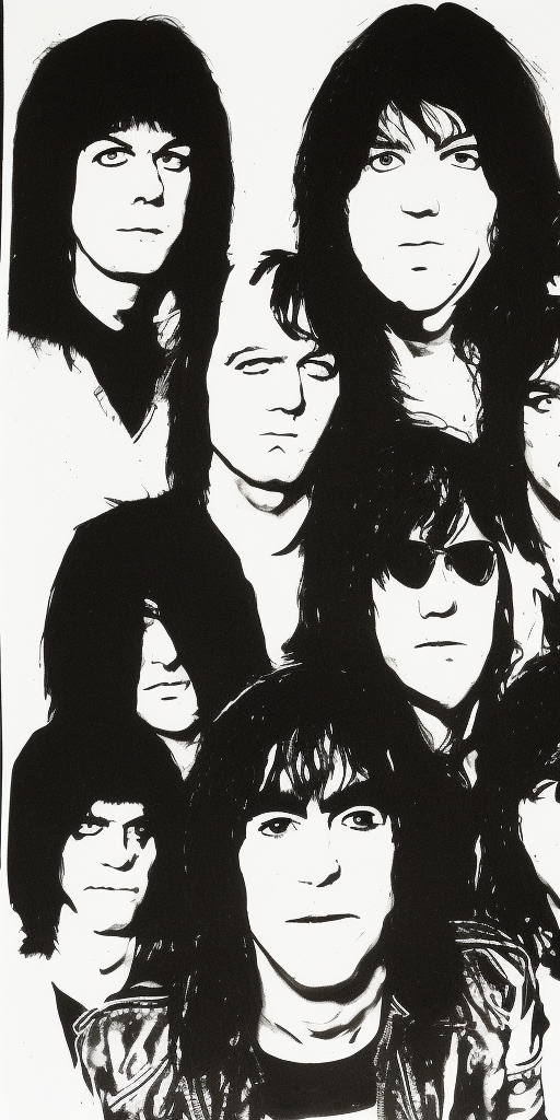 a ink drawing of Not Ramones
