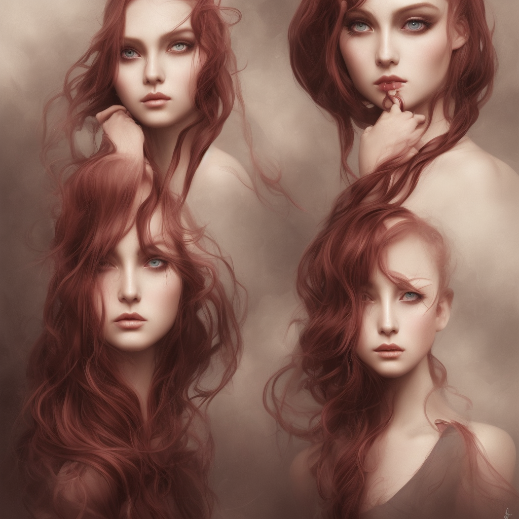 tom bagshaw portrait, very beautiful mix of kururu kurasawa and erika eleniak in a full dress and long thin lustrous auburn hair, professionally retouched, focus eyes, ultra realistic soft painting, insanely detailed linework, symmetrical accurate intricate features, behance, 8 k