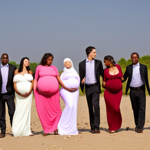 pregnant harem marrying one man