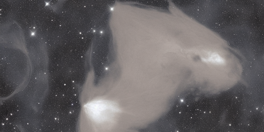a H.R. Giger of Orion in Gas, Dust, and Stars 