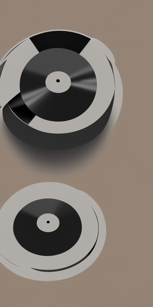 a 3d rendering of a CD in Camera