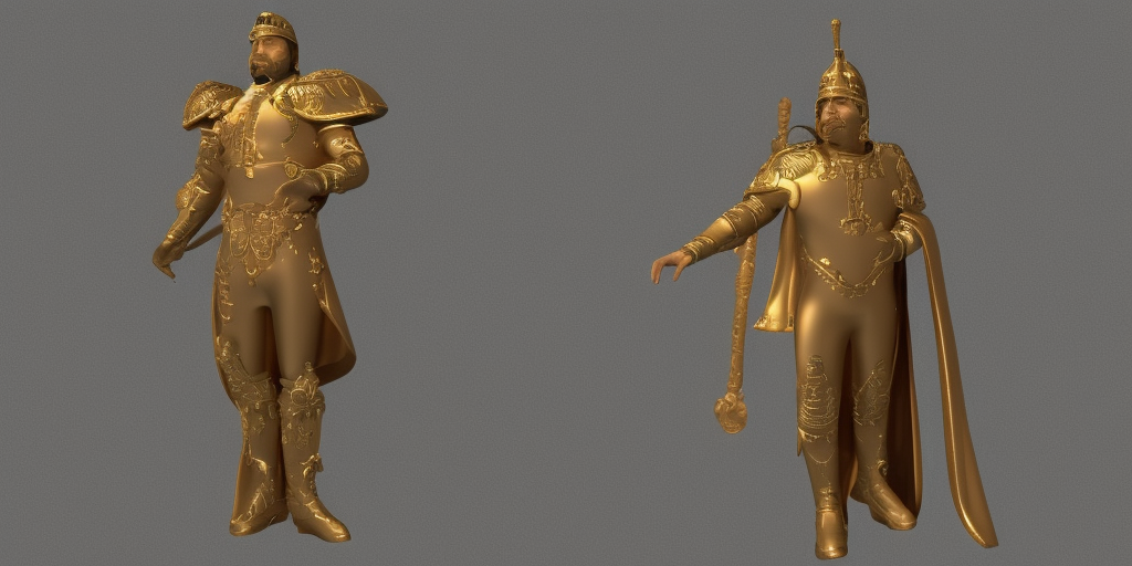 a 3d renderingof the Emperor of the universe

