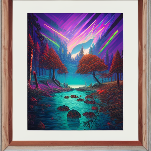 dan mumford colourful pencil illustration high quality oil painting on canvas