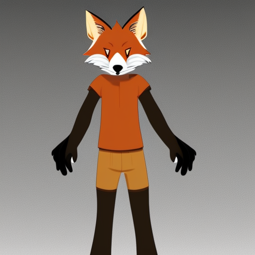 anthro male fox furry