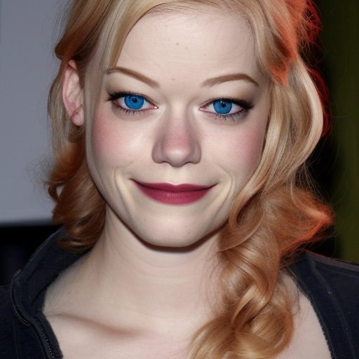 blonde Jane Levy mixed with Troy Baker