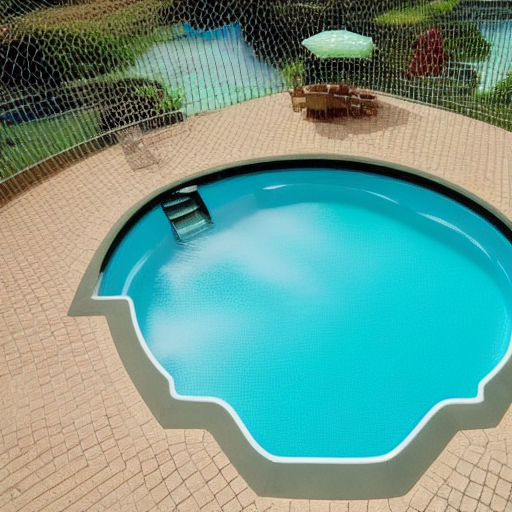 a swimming pool that looks like a margarita drink