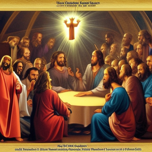 Jesus and his prophets blowing the sacred heart of jesus
